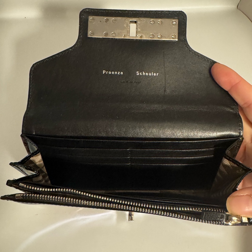 Proenza Schouler Black Leather Clutch
